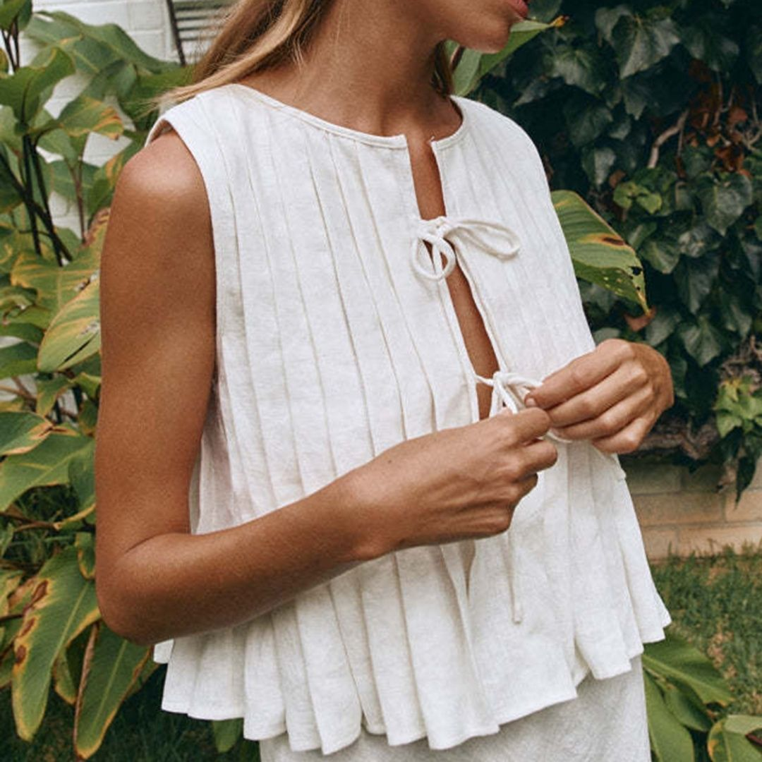 Onyx Rosette Handwork Blouse