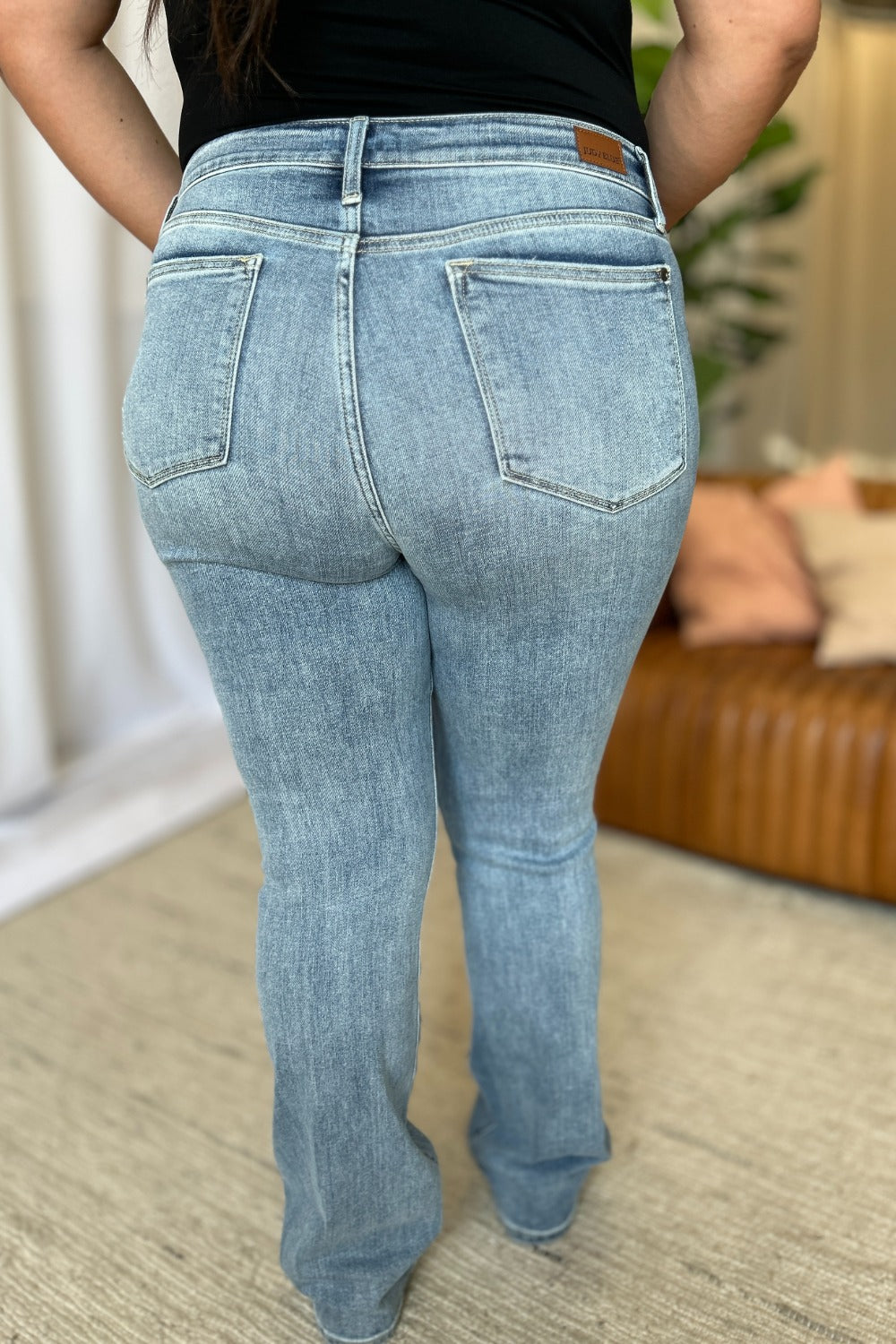 Full Size Medium Rise Bootcut Jeans