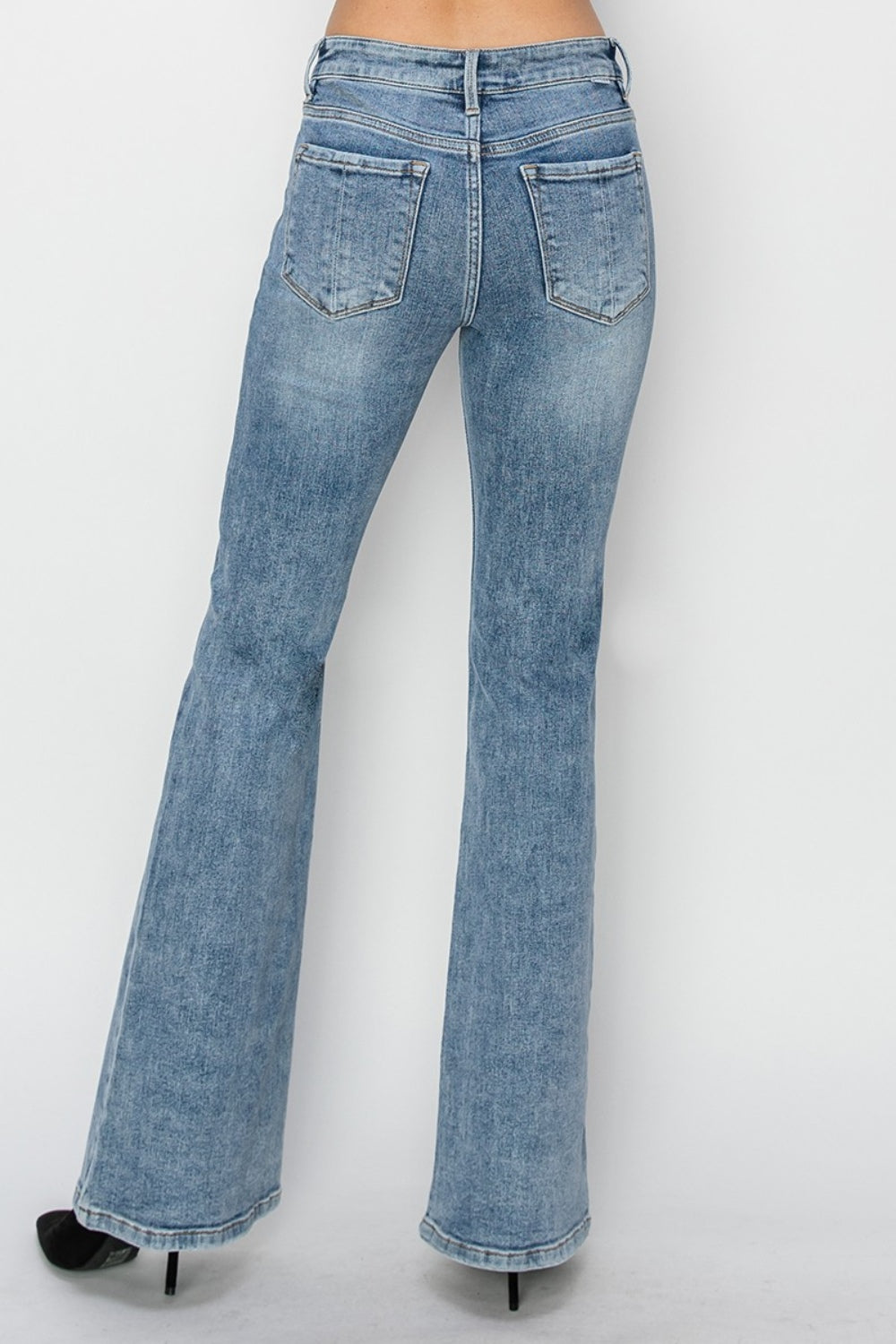 Mid Waist Bootcut Jeans
