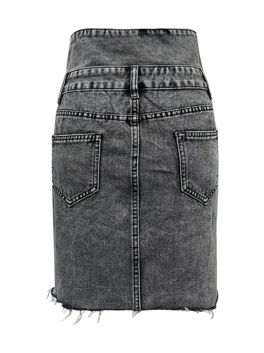 High Waist Denim Skirt
