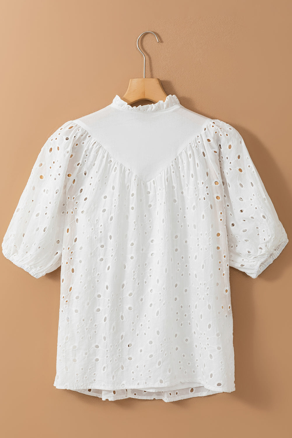 Cotton Button Up Half Sleeve Blouse