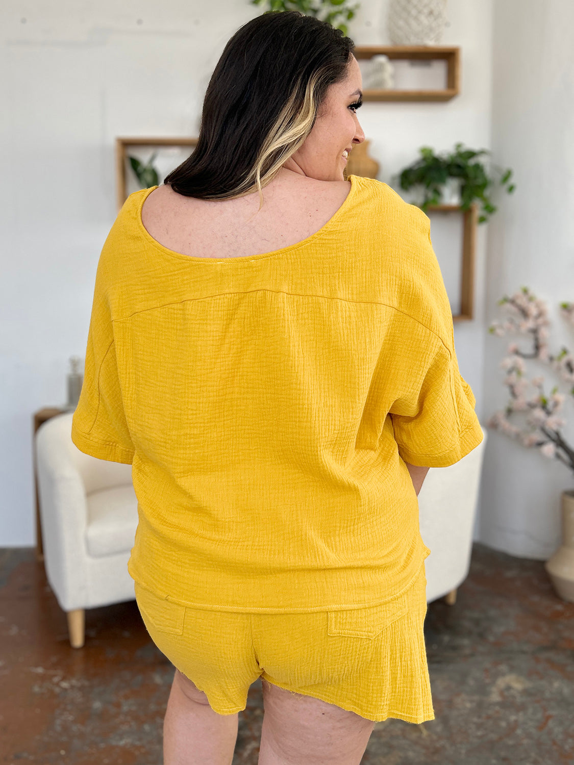Cotton Half Sleeve T-Shirt and Drawstring Shorts Set