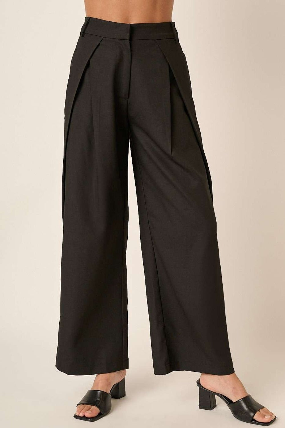 Linen High Waisted Wide Leg Pants