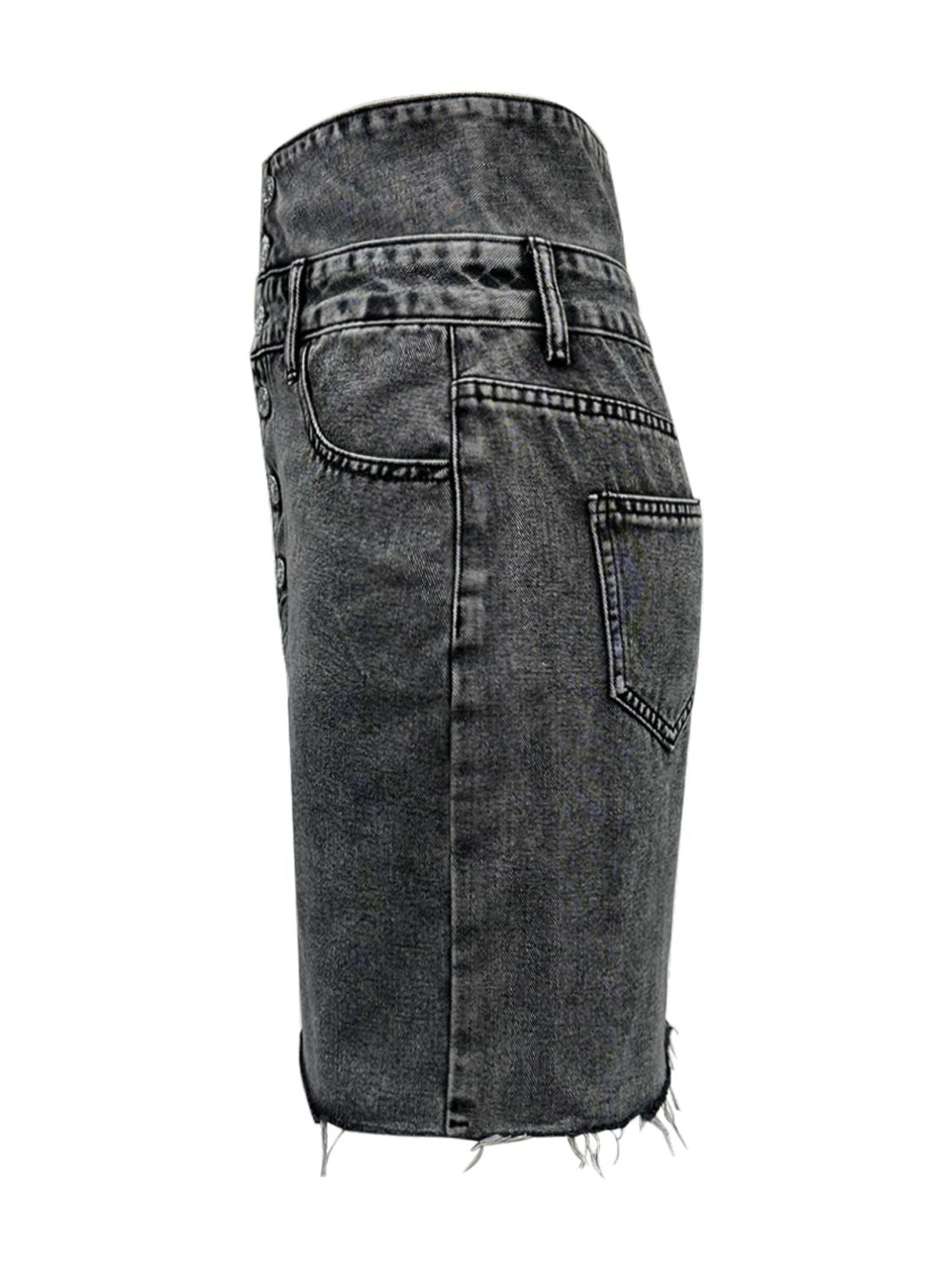 High Waist Denim Skirt