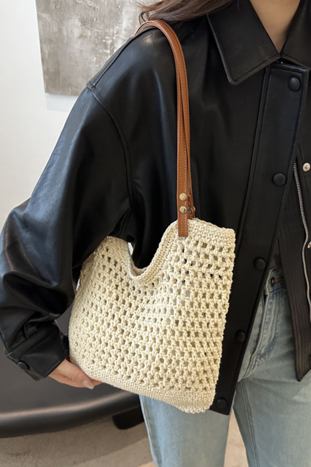 Cotton Woven Tote Bag
