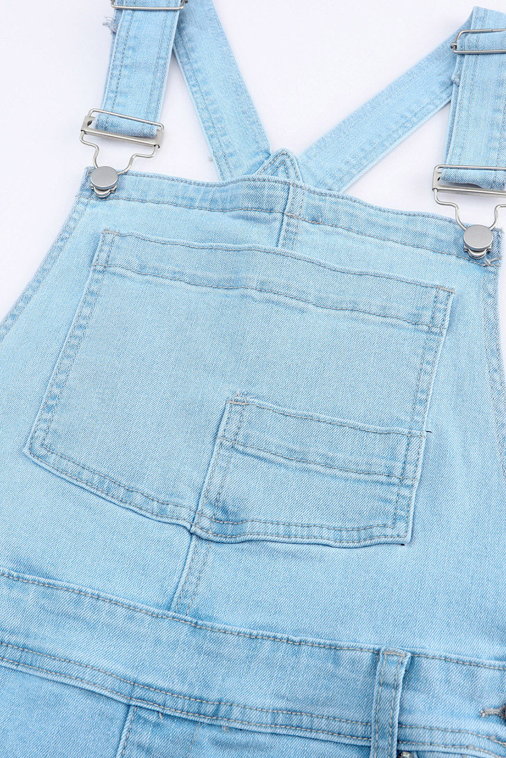 Denim Overalls with Pockets