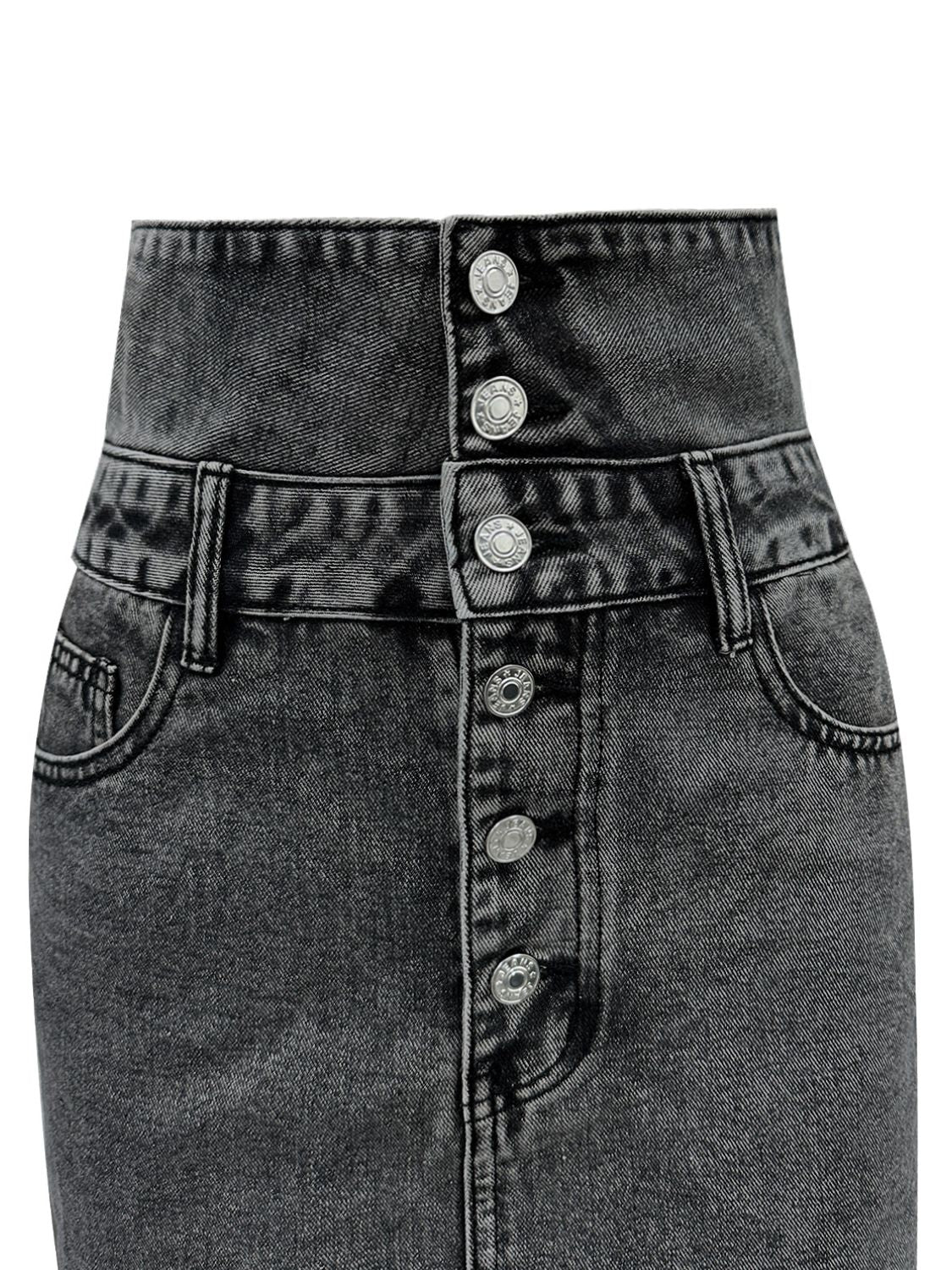 High Waist Denim Skirt