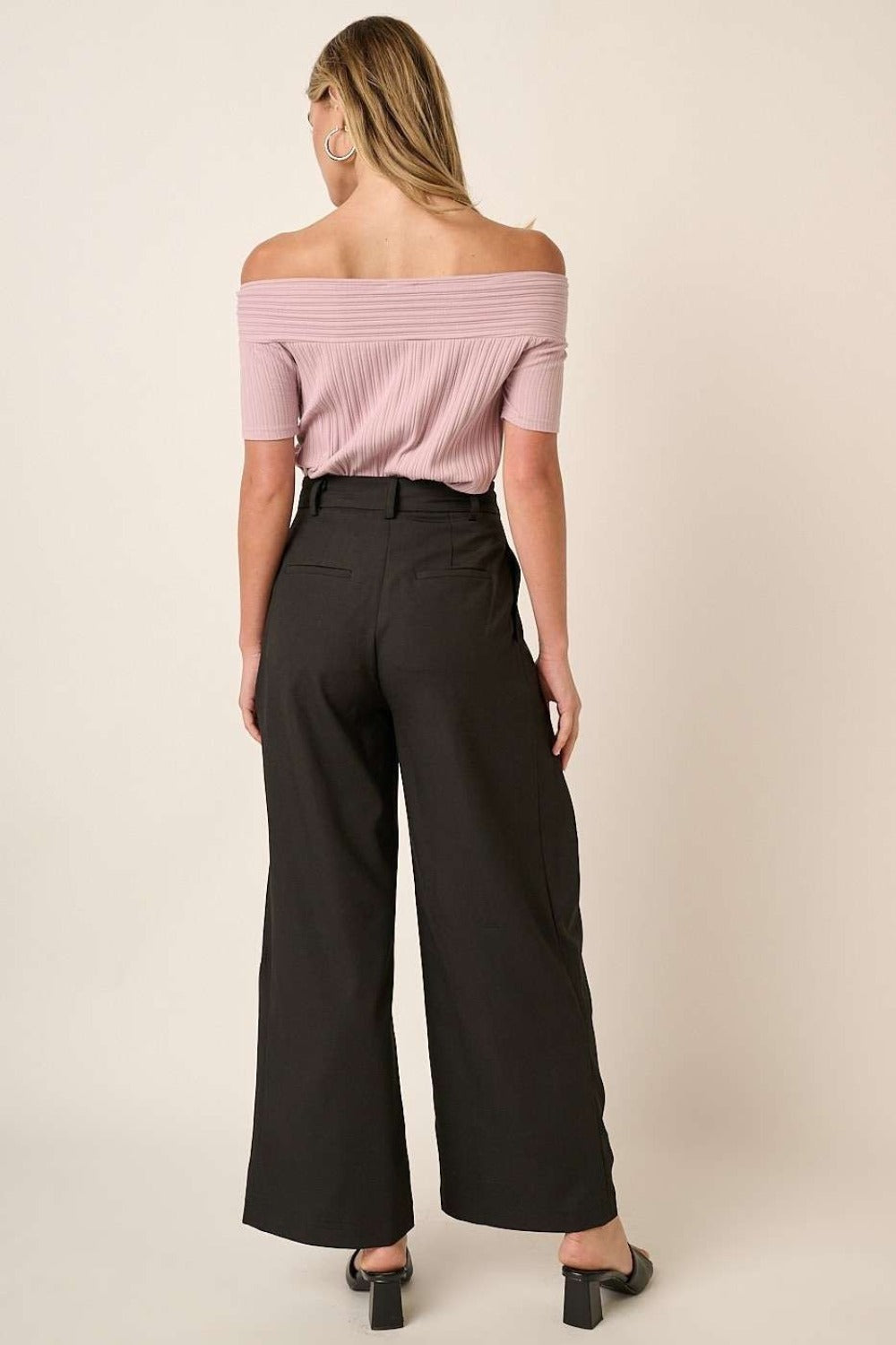 Linen High Waisted Wide Leg Pants