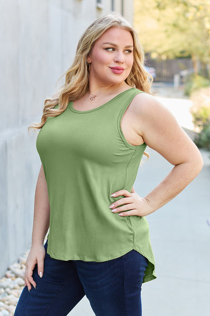 Basic Bamboo Round Neck Tank Top