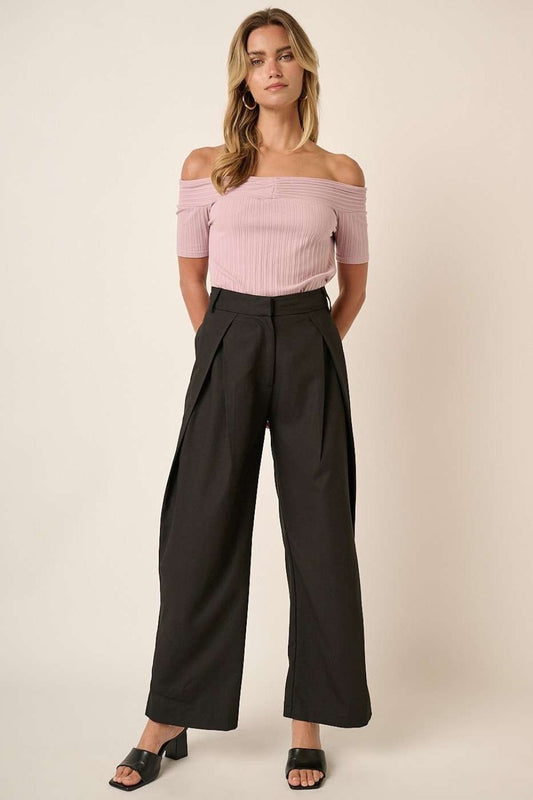 Linen High Waisted Wide Leg Pants