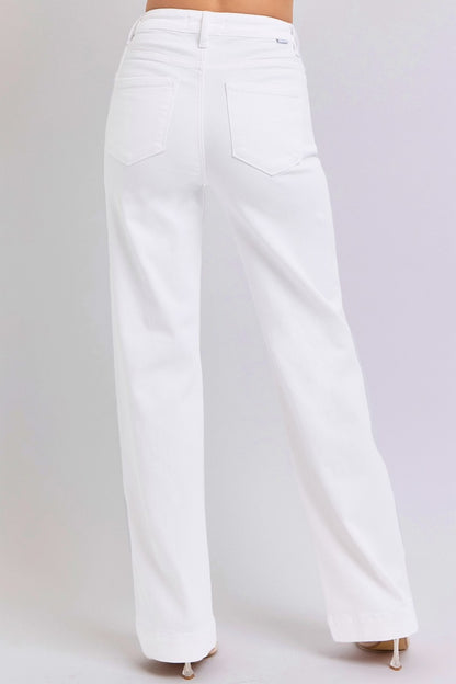 Full Size High Waist Straight Jeans
