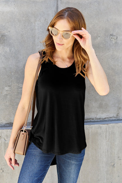 Basic Bamboo Round Neck Tank Top