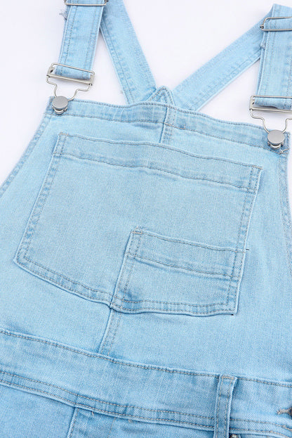 Denim Overalls with Pockets