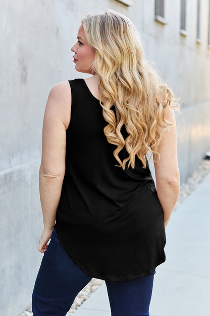 Basic Bamboo Round Neck Tank Top