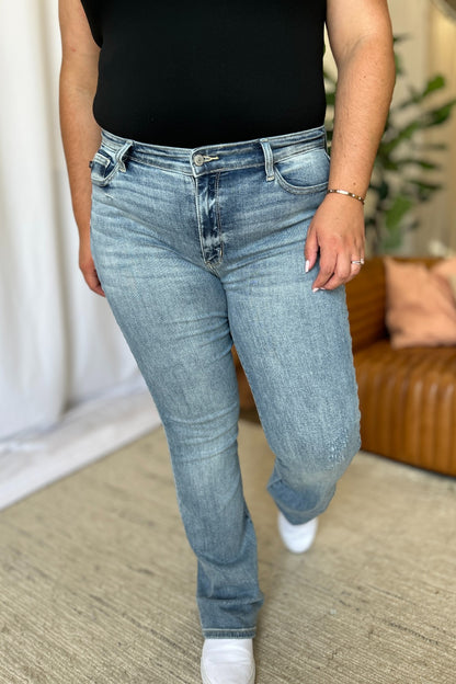 Full Size Medium Rise Bootcut Jeans
